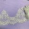 1 Yard Corded Lace Trimming Embroidered on 100% Polyester Net Mesh 8.5″ Wide